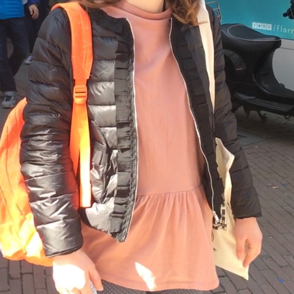 Zara peplum Oversized shirt